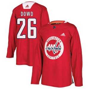 Mens Washington Capitals #26 Nic Dowd Adidas Authentic Practice Jersey - Red Dzhi